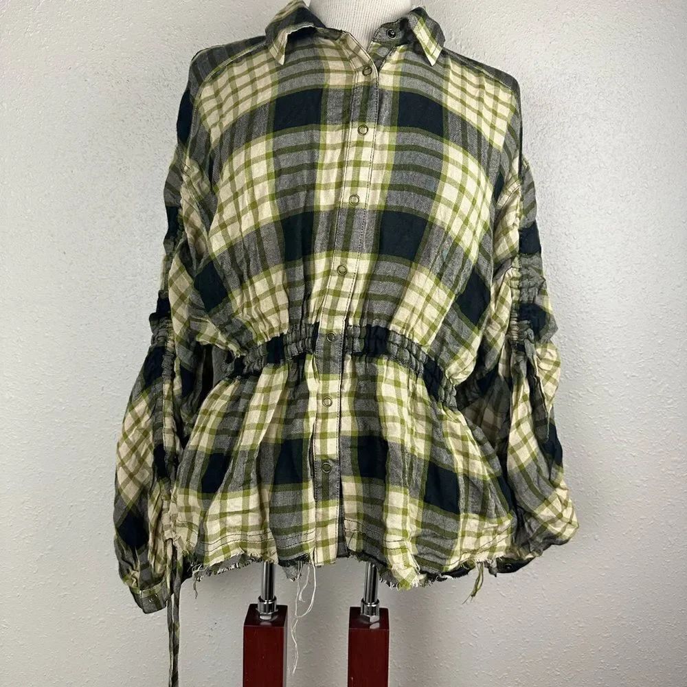 NWT Free People Women’s Flannel Top